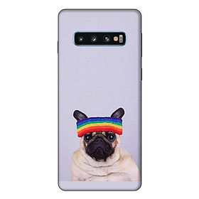 Ốp lưng điện thoại Samsung S10 Cún Cưng Đội Nón Mẫu 1