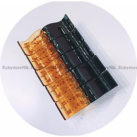 Vỉ 12 kẹp càng cua nhiều màu loại 5 răng