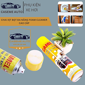 Chai Xịt Bọt Đa Năng Vệ Sinh Ghế Da Nội Thất Ô Tô, Nội Thất Gia Đình Foam Cleaner Màu Vàng Camel Cao Cấp - Hàng Nhập Khẩu