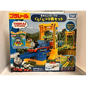 Đồ chơi tàu hỏa đường ray trẻ em Takara Tomy Thomas & Friends Wobble Bridge Set dùng pin