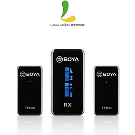 Mua Micro thu âm không dây Boya BY-XM6-S2 Mini - Microphone dành cho điện thoại công nghệ không dây ISM 2.4GHz - Hàng chính hãng