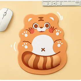 Mua Miếng Lót Chuột MousePad Hổ Vui Vẻ Có Đệm Cổ Tay Mousepad 3D Chống Mỏi Cổ Tay Art House_ Hàng chính hãng