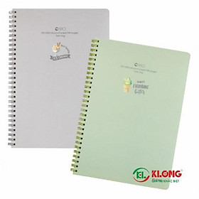 Vở lò xo kép Caro B5 bìa nhựa - 80 trang. Mã số : 574