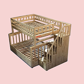 Mua Giường tầng cao cấp USA OHAHA - Màu gỗ thông tự nhiên