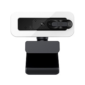 Webcam Máy ảnh Tự động lấy nét 3MP không cần trình điều khiển với Micrô giảm tiếng ồn Nắp che riêng tư cho Trò chuyện video trực tuyến -Màu đen-Size