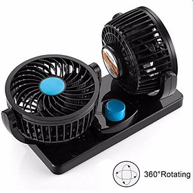 Mua Quạt đôi xoay 360 độ trên ô tô