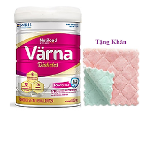 Sữa Bột Värna Diabetes Lon 850g của Nutifood Thụy Điển - Dành cho người tiểu đường. Tặng kèm khăn mặt bông mềm mịn.