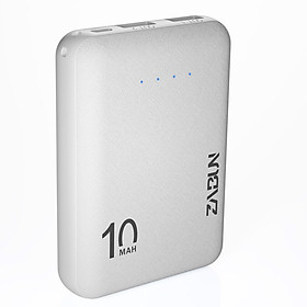 Mua Sạc dự phòng mini  cao cấp siêu bền Zabun B01 10000mAh - màu Trắng . Hàng Chính Hãng