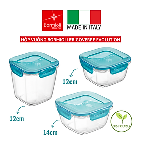 Mua Hộp vuông đựng thực phẩm đa năng nắp kín Bormioli Frigoverre Evolution - Sản xuất tại Ý - Hàng chính hãng