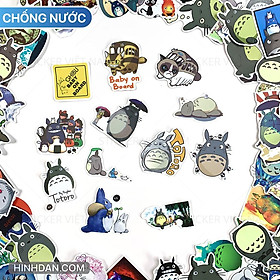 Sticker TOTORO - Dán Trang Trí - Chất Liệu PVC Cán Màng Chất Lượng Cao Chống Nước, Chống Nắng, Không Bong Tróc Phai Màu