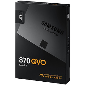 Ổ Cứng gắn trong SSD Samsung 870 QVO 2.5 inch SATA III 2TB - Hàng Nhập Khẩu