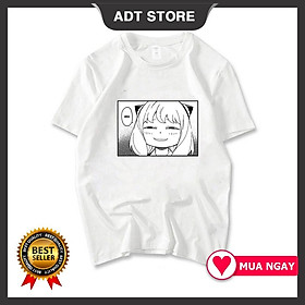 4 Mẫu Áo thun phông đen in hình Anya Gia Đình Điệp Viên Spy x Family thời trang cá tính anime chibi giá rẻ