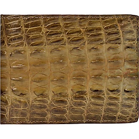 Ví Nam Da Cá Sấu Gai Lưng Huy Hoàng HT2231 (12.5 x 10 cm) - Rêu