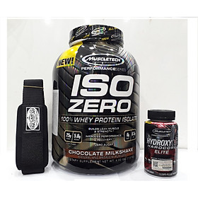 COMBO TĂNG CƠ + HỖ TRỢ GIẢM MỠ Iso Zero 4lbs (~1.8kg) + Hydroxycut Elite 110 viên – Bổ sung Protein tinh khiết giúp Tăng Cơ nhanh chóng + Thành phần hỗ trợ đốt mỡ giảm cân cực kì hiệu quả + Kèm quà – Hàng Muscletech nhập khẩu chính hãng