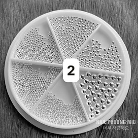 Set Bi Tròn Vàng Bạc Mix Size Kim Loại Không Gỉ Bi Siêu Bé 0.4mm ANGELICA Trang Trí Móng, Phụ Kiện Làm Nail Cao Cấp Sáng Bóng, Dễ Sử Dụng