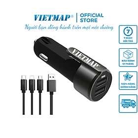Mua Tẩu Sạc Thoát Hiểm Trên Ô Tô VIETMAP VM31 - Hai Cổng USB 3.0A