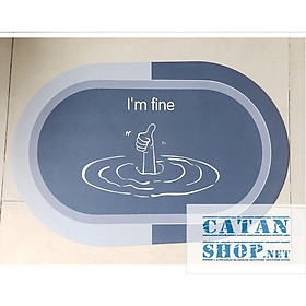 Mua Thảm lau chân Hút Nước Siêu Thấm - Thảm chùi Chân Siêu Mềm  đế cao su chống trượt(40 * 60 cm)GD547-TLauChanSili