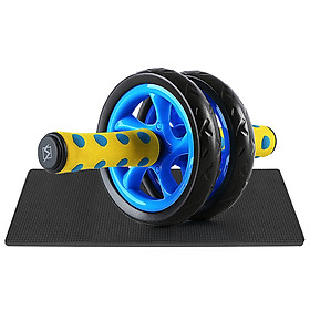 Quiet Abdominal Roller Wheel with Protective Knee Pad Fitness AB Wheel Abdominal Exercise Roller