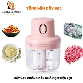 Mua Máy Xay Mini Sạc Điện  Xay Thịt Ớt Hành Tỏi Rau Củ Quả Cầm Tay Siêu Tiện Lợi