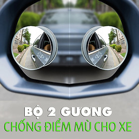 Gương cầu lồi ô tô dán trên gương chiếu hậu tăng góc nhìn chống nước - Gương mini chống điểm mù oto xe hơi, Gương Cầu Lồi Ô Tô Xe Hơi Chiếu Hậu Chống Điểm Mù Cho Xe