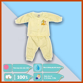 Set áo quần trẻ em sơ sinh thêu hình chó con - 6 màu - dành cho trẻ 3 - 9kg - cotton 100