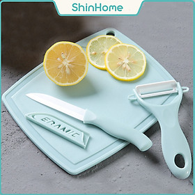 Mua Bộ dao thớt kèm nạo phủ ceramic cho bé yêu