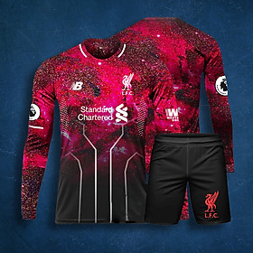Áo Bóng Đá Độc Lạ Dài Tay - CLB Liverpool Galaxy