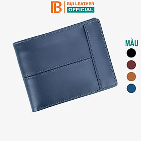 Ví nam, bóp nam da bò sáp Bụi Leather V106 - Bảo hành 12 tháng