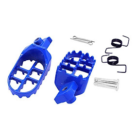 Blue Foot Pegs Rests Pedals for Yamaha PW50 PW80 for Honda XR50 XR70 Dirt Bike