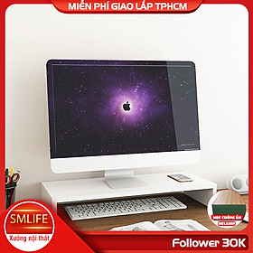 Mua Kệ để bàn gỗ hiện đại SMLIFE Angela - Màu Trắng - Size S