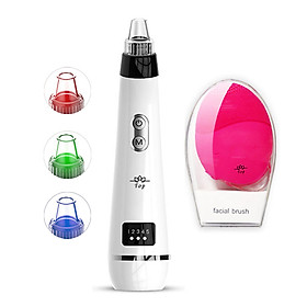 Máy Hút Mụn Cám Loại Bỏ Da Sừng Bụi Nhờn Sâu Trong Lỗ Chân Lông Mini 5 Cấp Độ Lực Hút Và 3 Chế Độ Ánh Sáng Đèn Làm Đẹp Kèm Máy Rửa Mặt Và Massage Cho Da Nhạy Cảm