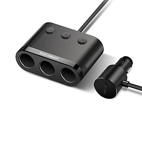 Mua Sạc ô tô 2 cổng sạc nhanh usb và có trả lại 3 cổng sạc mở rộng UGREEN 40739Cd168 Hàng chính hãng