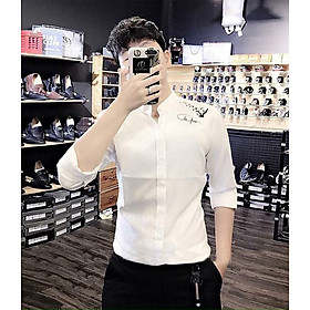 Áo sơ mi nam họa tiết chữ và chim 