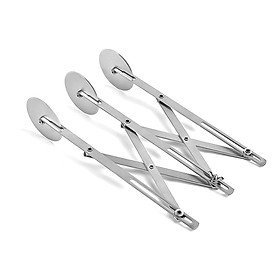 7 Wheel Stainless Steel Pizza Knife Wheel Knife Cutter Adjustable Dough Divider for Pastry Pizza Pasta Cakes Cookies