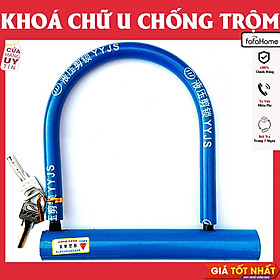 Khóa Chữ U Chống Trộm Xe Máy, Xe Đạp Chất Liệu Thép Chống Cắt