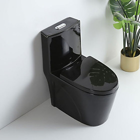 Mua Bồn cầu 1 khối màu đen bóng thiết kế sang trọng  xả xoáy mạnh