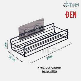 Kệ sắt chữ nhật dán tường KESAT-25
