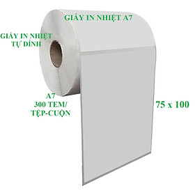 Mua Tem nhiệt 75x100 mm  decal 7.5 x 10 in nhãn  in vận đơn  Giấy in Đơn Hàng  Giấy in Đơn hàng TMĐT  Giấy in nhiệt A7  in đơn