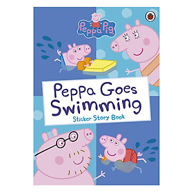 Hình ảnh Peppa Goes Swimming Sticker Story Book