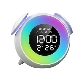 Digital Alarm Clock Desk 12 24H Display Desktop Clock for Office Living Room