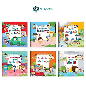 Sách Cẩm nang an toàn dành cho bé từ 3 - 12 tuổi - Bộ 6 cuốn