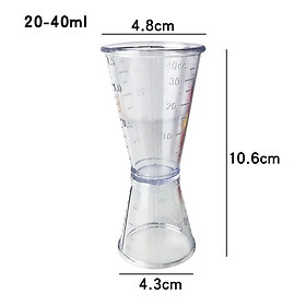 Mua Ca đong định lượng 250ML có chia vạch bằng nhựa trong suốt cao cấp đồ dùng ly đong pha chế sữa nước nhỏ gọn tiện lợi