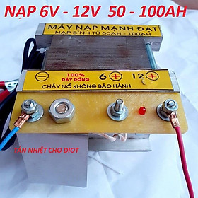 Sạc ắc quy 12v 50 - 100AH - Sạc ắc quy ( đồng 100%)