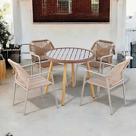 Mua Bộ bàn cafe sân vườn 4 ghế TE2043-80S / CC2031-T Nội thất Capta HCM