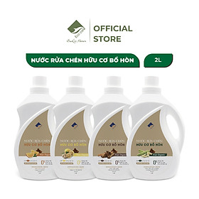 Nước Rửa Chén Hữu Cơ ECOCARE 2000ml Chiết Xuất Bồ Hòn Và Tinh Dầu Sả Chanh