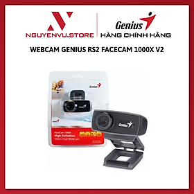 Webcam Học Online Genius 1000X HD 720P Black - Hàng Chính Hãng