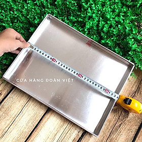 Mua Khuôn Nhôm Chữ Nhật  Khay Nướng Bánh Bông Lan Cuộn - Nhiều Size
