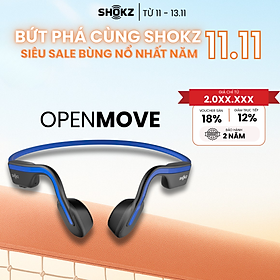 Tai Nghe Bluetooth Thể Thao Truyền Âm Thanh Qua Xương SHOKZ OPEN MOVE S661 - Hàng chính hãng - Pin sử dụng trong 6 tiếng - Kháng nước IP55