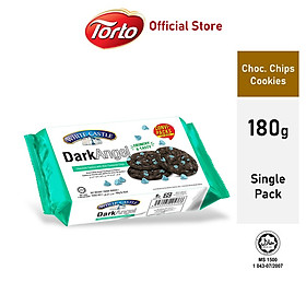 Bánh quy vị bạc hà White Castle nhập khẩu Malaysia 180g Dark Angle Mint Chips Cookies