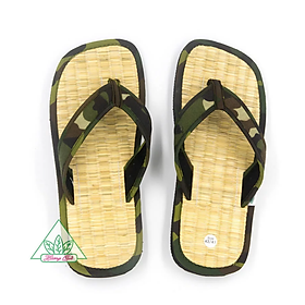 Dép chiếu xỏ ngón Hương Quế DCQ-48 nguyên liệu tự nhiên (sợi chiếu, bột quế, sợi đay) ngăn ngừa mồ hôi chân - giữ ẩm và mát chân